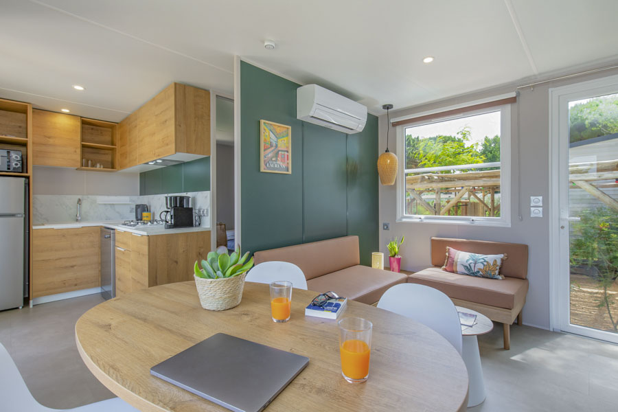 camping herault cap dagde location mobil home 2chambres